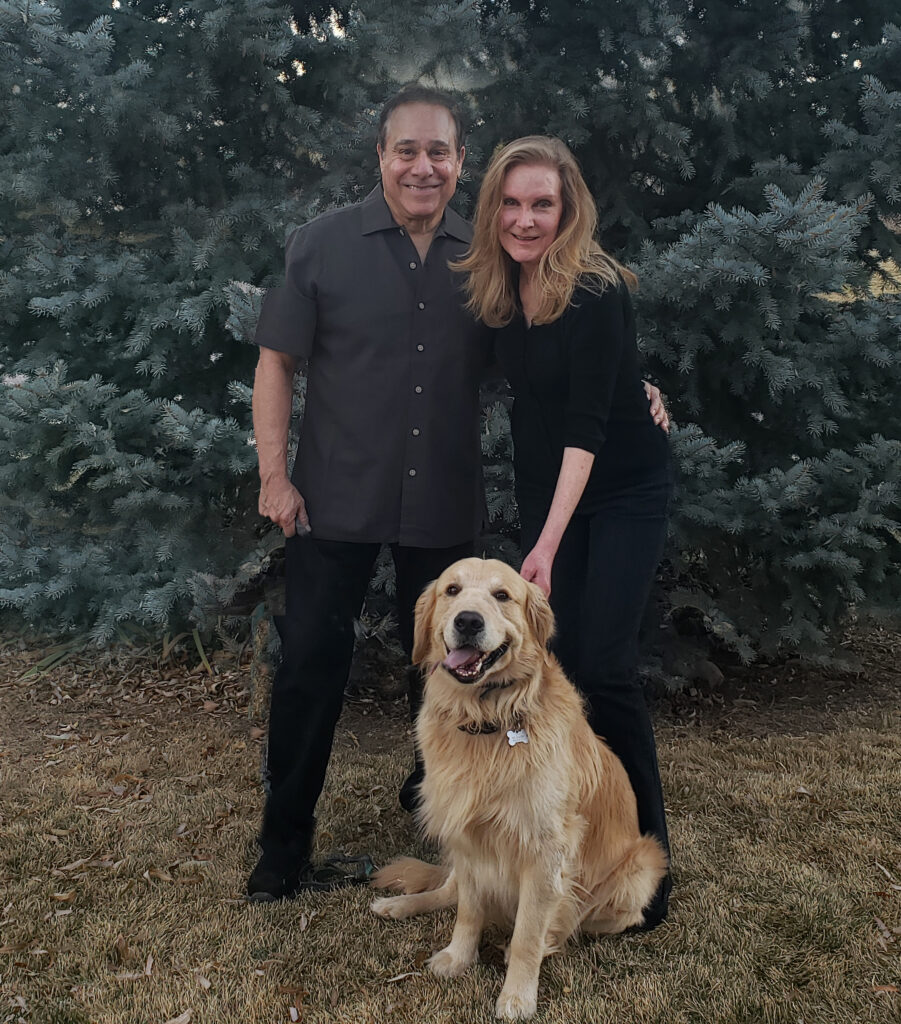 Victor and Sonja with Luke the Golden Retriever